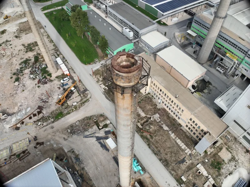 Конструктивно обследване по част СК и Геотехника на обект: Стоманобетонен комин с височина 60m към Пещ №3, з-д Рубин