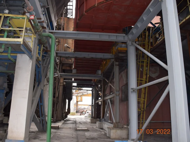 Връзка между газоходите на котли ст.№№7 и 8 за работа на К8 с ел. филтъра на К7 в Топлофикация Русе ЕАД